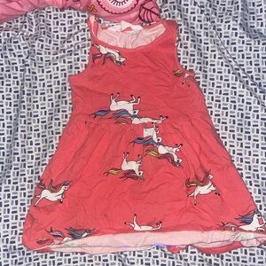 Unicorn dress pink toddler girl